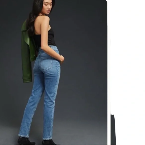 Favorite Daughter Jordie High Rise Straight Jeans 28x30 Made USA #FCJLBC5546 - Picture 10 of 15